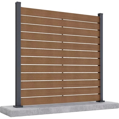 Gutroof plotový panel na tvrdý podklad NEO 185 x 180 cm teaková hnedá 009660