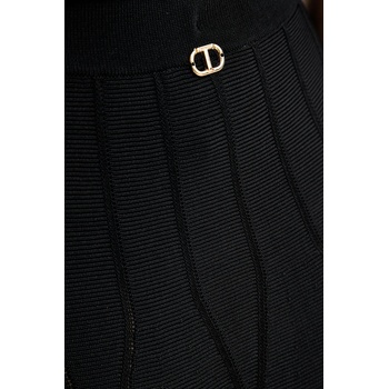 Twinset Пола Twinset в черно среднодълга разкроена 252TP3641 (252TP3641)