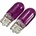 AMiO Комплект габаритни крушки t10 w5w 5 w 501 5a пурпурни 2бр