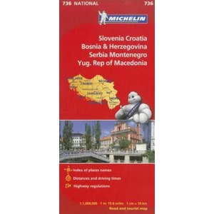 Michelin Slovenia, Croatia, Bosnia & Herzegovina, Serbia Montenegor Yug. Rep of Macedonia | Michelin Travel & Lifestyle (ISBN: 9782067171947)