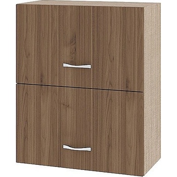 ИРИМ Горен шкаф с две хоризонтални врати Сити МО-11 мока / орех адмирал 60 см