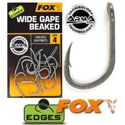 Fox Edges Wide Gape Beaked Hooks vel.4 10ks