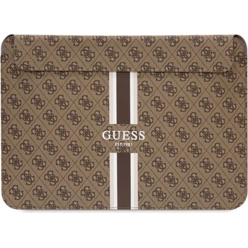 Guess PU 4G Printed Stripes Computer Sleeve 13/14" Brown GUCS14P4RPSW