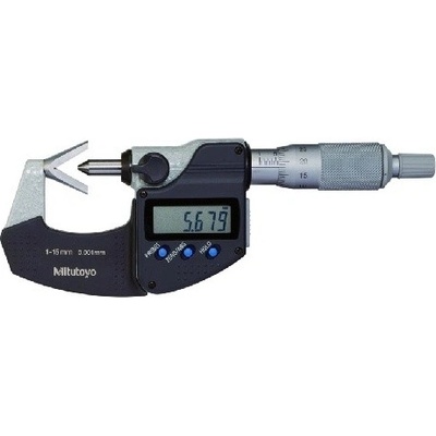 Mitutoyo Digimatic Digitální třmenový mikrometr s prizmatickým měřicím dotekem 1-15 mm 314-251-30
