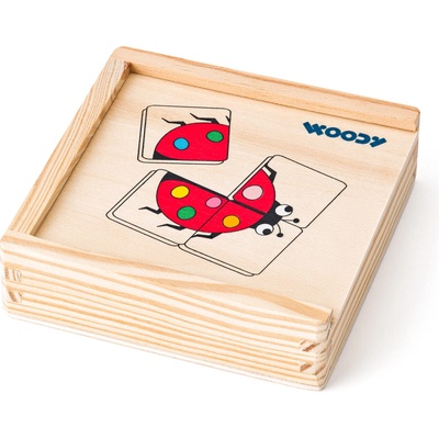 Woody Skládací obrázky první puzzle zvířátka 16 ks