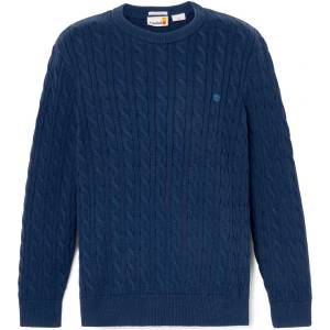 Timberland Мъжки пуловер Timberland Williams River Cable Crewneck Sweater Jumper - Peacoat - размер XXL (017-4093-0315)