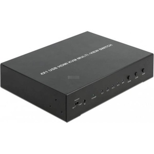 Delock DeLOCK KVM 4in1 Multiview Switch 4x HDMI USB 2.0 KVM суич (11488)