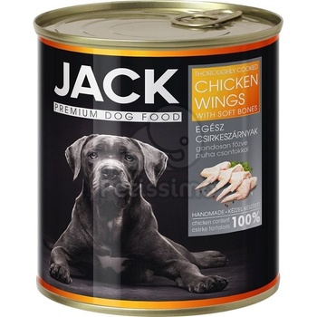 Jack консерва с пилешки крилца за кучета 800 г