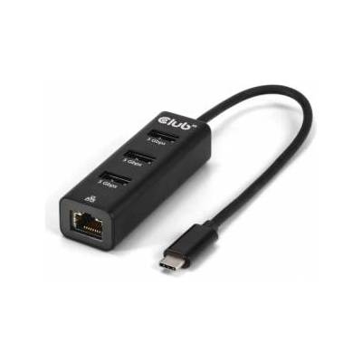 Club 3D HUB USB Club 3D Club3D USB-Hub USB Type-C 3.2 > 3x USB Type A 1Gbps retail