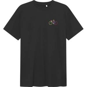 DEDICATED Мъжка тениска Dedicated T-Shirt Stockholm Small Paper Cut Bike T-shirt - Black - размер XL (216-5503-0115)