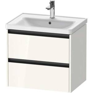 Duravit Ketho. 2 - Шкафче за умивалник 55x63x46 см, 2 чекмеджета, лъскаво бяло K25282022220000 (K25282022220000)