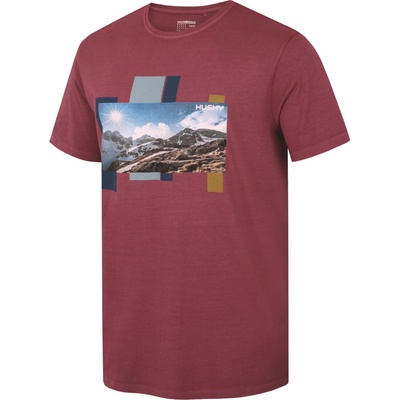 Husky pánske tričko Tee Skyline bordo