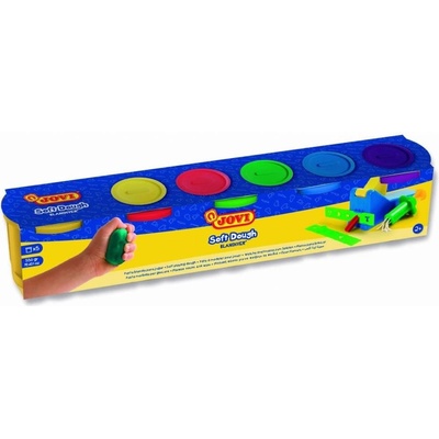 JOVI Měkká plastelína Blandiver 5x110 g neonové barvy