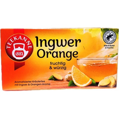 TEEKANNE INGWER ORANGE ovocný čaj s příchutí zázvoru a pomeranče 18 x 1,8 g