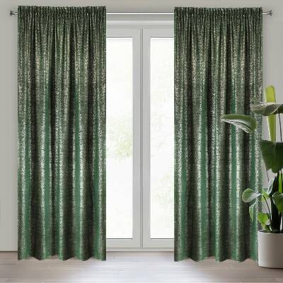 Takoy DESIGN 91 záves CYPR z mäkkého zamatu s nepravidelnou striebornou potlačou-HF-373079 | 140 x 270 cm