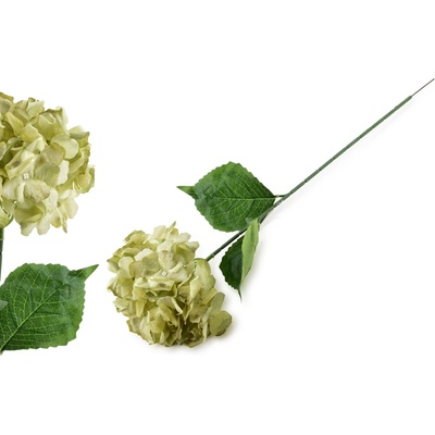 Mondex Umelá kvetina VIRIDIS HORTENSIA 73 cm biela/zelená