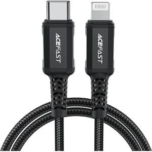 ACEFAST Кабел за зареждане Acefast MFI от USB Type C към Lightning, 1.8m, 30W (C4-01-C-L black)