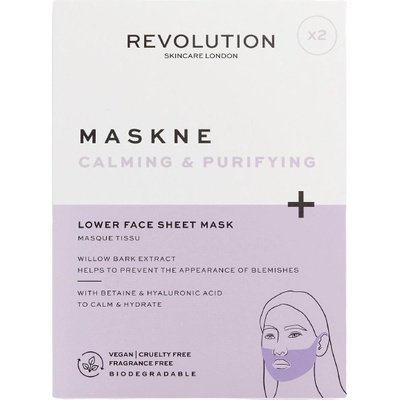 Revolution Skincare Лист маски за долната част на лицето, 2 броя