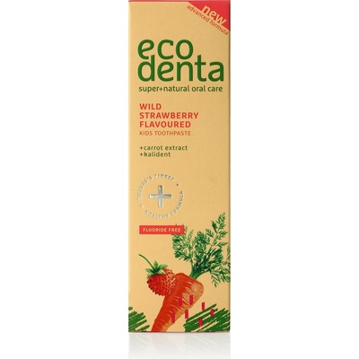 Ecodenta s jahodovou príchuťou pre deti Wild Strawberry Scented For Children 75 ml