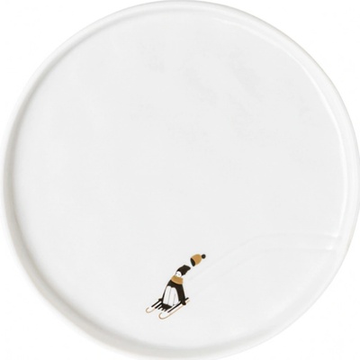 Räder Porcelánový tanier Sled runners 15 cm