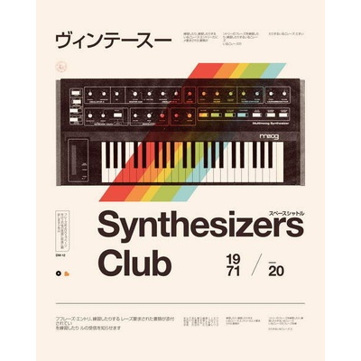 Plagát, Obraz - Synthesizers Club, Bodart, Florent, 30 × 40 cm