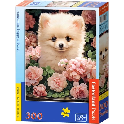 CASTORLAND Štěně Pomeraniana v růžích 60 dielov
