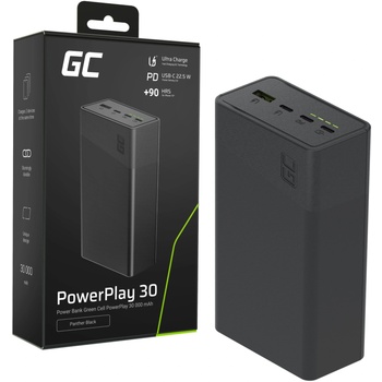 Green Cell PowerPlay 30 30000mAh черен power bank 22, 5W (PBGC30B)