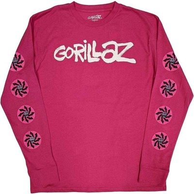 Gorillaz Repeat Pazuzu (Sleeve Print) Pink L Риза (GORLST24MP03)