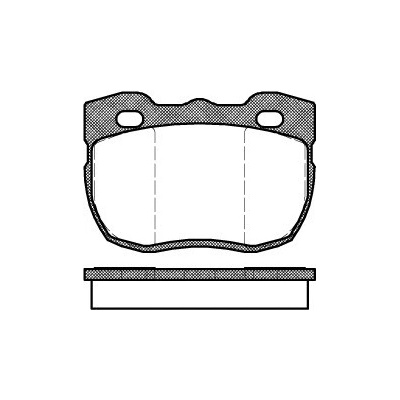 Sada brzdových platničiek kotúčovej brzdy REMSA 0267.00