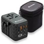 Verbatim Адаптер, Verbatim UTA-05 GaN III Universal Travel Adapter with 2 x USB-C PD 65W (32120)