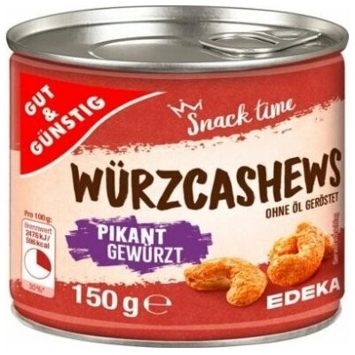 G&G Kořeněné kešu pikantní 150 g