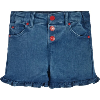 Guess Къси дънкови панталони за момиче с къдрички Guess