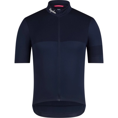 Rapha Мъжка фланелка с къс ръкав за колоездене Rapha Brevet Element Jersey Cycling jersey - Dark Navy / White - размер XXL (056-3823-0316)