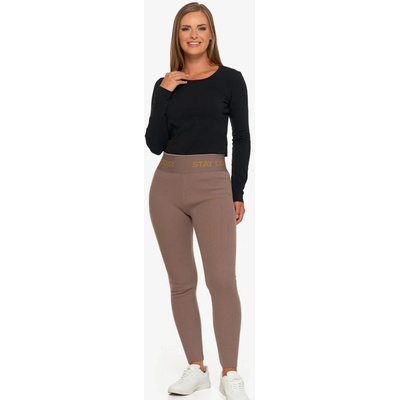 Dámské zateplené legíny RDL2200 S-M / mocca