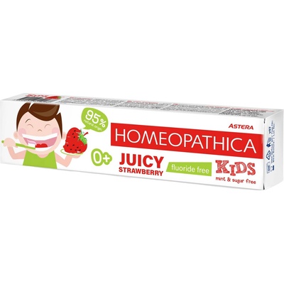 Astera Homeopathica Kids Паста за зъби Juicy, 0м+, 50 ml