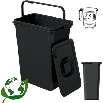 Prosperplast SYSTEMA BASIC recyklovaný černý 23 l