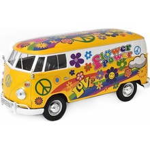 MotorMax Motor Max Volkswagen T1 Van Flower Power 1962 1:24