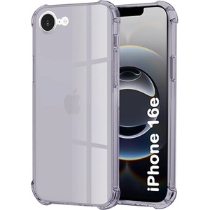 Techsuit Калъф за iPhone 16e - Techsuit - Удароустойчив Clear Silicone - Опушено Черен