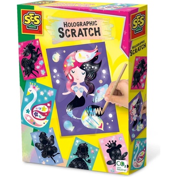 SES Holografické vyškrabávacie obrázky víly