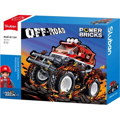 Sluban B1159 Natahovací Červený Off-Road GO