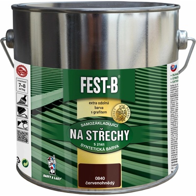 FEST-B na strechy S2141, 0840 červenohnedá 2,5 kg