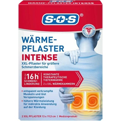 SOS Intense hřejivé náplasti na záda a svaly 2 ks