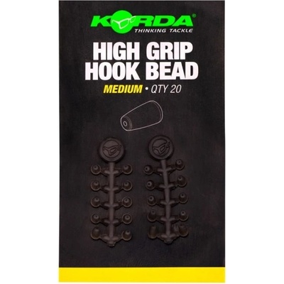 KORDA Zarážky na háčik High Grip Hook Bead Medium 20 ks