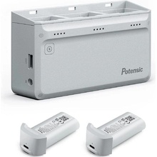 Potensic třípozicová rychlonabíječka pro Atom 4K SE 60W More Power, kit s AC adaptérem a 2x baterie ATM3SECHAR-3