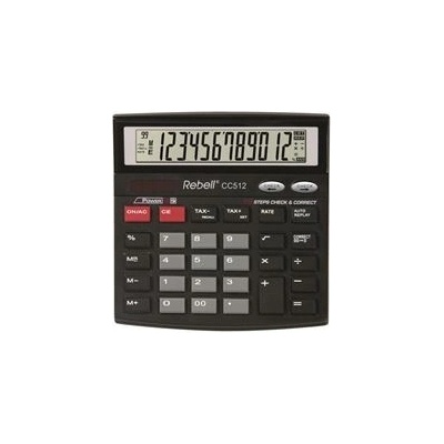 Rebell Stolní kalkulačka CC512 BX, 12-míst, černá
