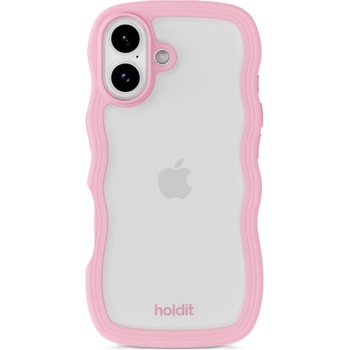 Holdit Гръб Holdit Wavy за iPhone 17 - Розов/Прозрачен