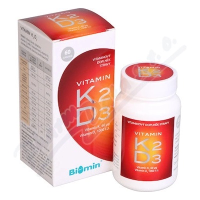 Biomin Vitamín K2+D3 1000 I.U. 60 toboliek