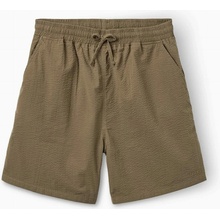 forét Hush Seersucker Shorts Stone