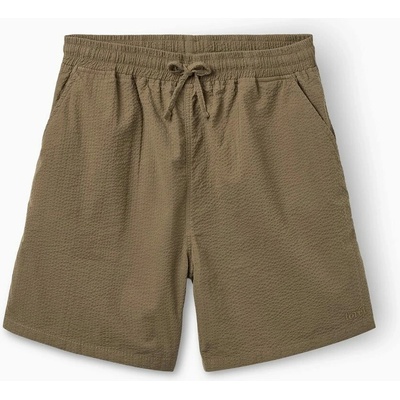 forét Hush Seersucker Shorts Stone