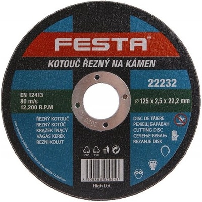 Festa Kotúč na kameň rezný 125 × 2,5 × 22,2 mm 122232